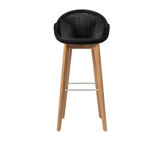 Edgard bar stool teak base | Barhocker | Vincent Sheppard