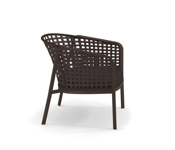 Carousel Alu-square twist rope lounge chair | 1217 | Fauteuils | EMU Group