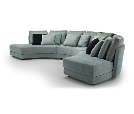 Black & More | Round modular sofa | Canapés | MALERBA