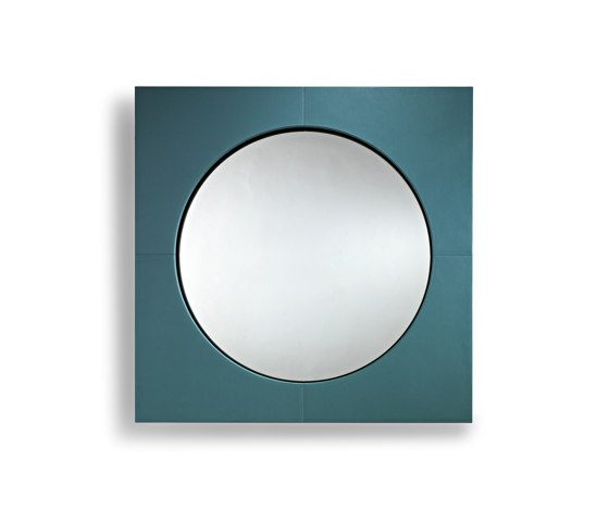 Black & More | Mirror with leather | Miroirs | MALERBA
