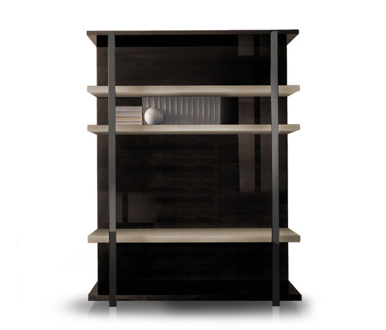 Perfect Time | Bookcase designed to accept flatscreen TV | Regale | MALERBA