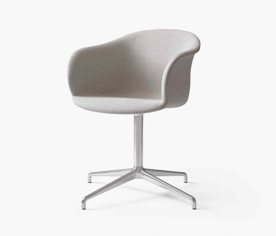 Elefy JH33 Polished Aluminium w. Ruskin Elk 05 | Chairs | &TRADITION