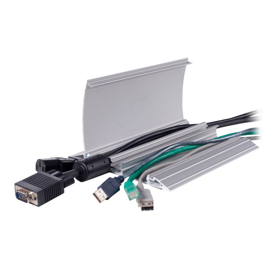 Addit protège-câbles à charnières - droit 452 | Accessoires de table | Dataflex