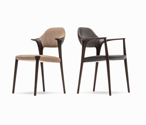 Dining chair, long arm | Chairs | Kunst by Karimoku