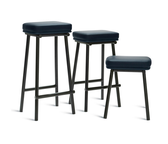 Tubby Tube Stools | Upholstered Seat | Chaises de comptoir | Please Wait to be Seated