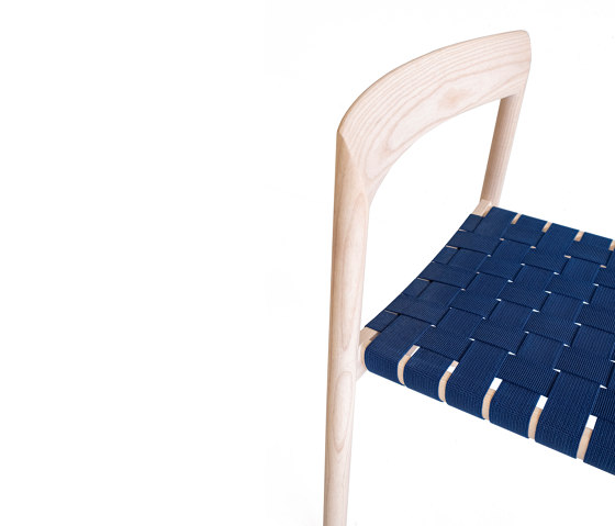 Stax Chair - Oak  with Webbing Seat | Sedie | Bensen
