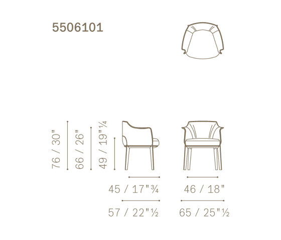 Archibald Dining Chair | Chairs | Poltrona Frau
