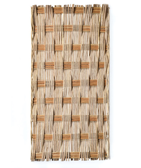 Handwoven panels | Willow peeled | Toitures | Caneplexus