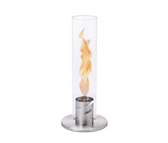 SPIN 120 Tabletop Fireplace silver | Torches | höfats