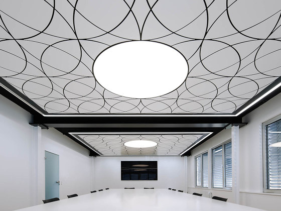 Character Design Ceiling + Lighting | Fluid-C + Lumeo-R | Plafonds suspendus | durlum