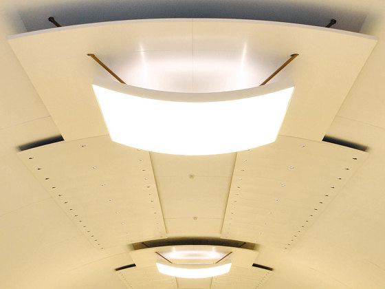 Character Design Ceilings | Domus Curved Ceiling | Plafonds suspendus | durlum