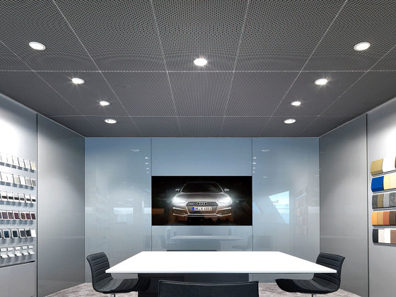 Expanded Metal Ceilings | S4 Rhombos Hook-On System | Controsoffitti | durlum