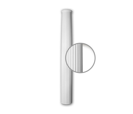Facade mouldings - Half Column Shaft Profhome Decor 416201 | Facade | e-Delux