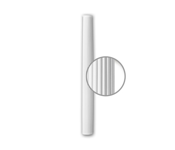 Facade mouldings - Fût de demi-colonne Profhome Decor 416301 | Façade | e-Delux