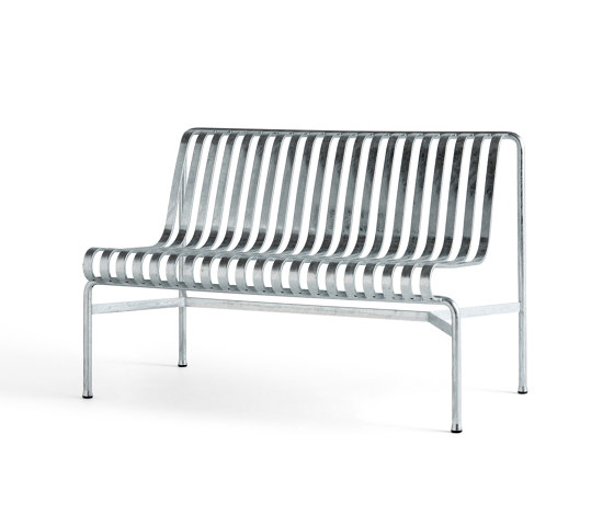 Palissade Dining Bench wo Armrest Hot Galvanised | Benches | HAY