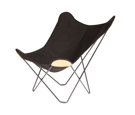 Canvas Mariposa Butterfly Chair Black Black Frame | Fauteuils | Cuero Design