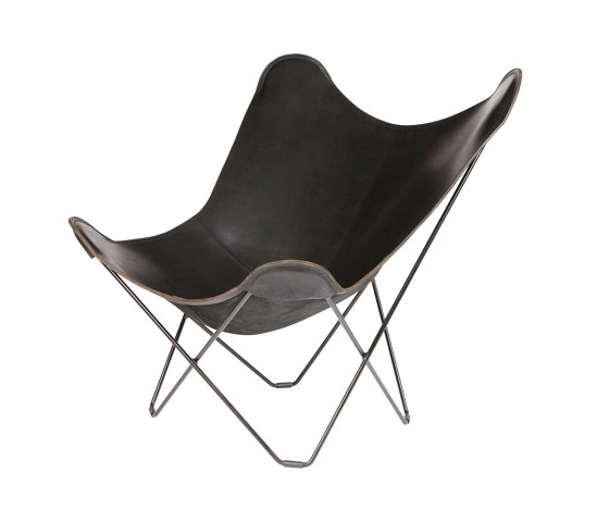 Pampa Mariposa Butterfly Chair Black Black Frame | Sessel | Cuero Design