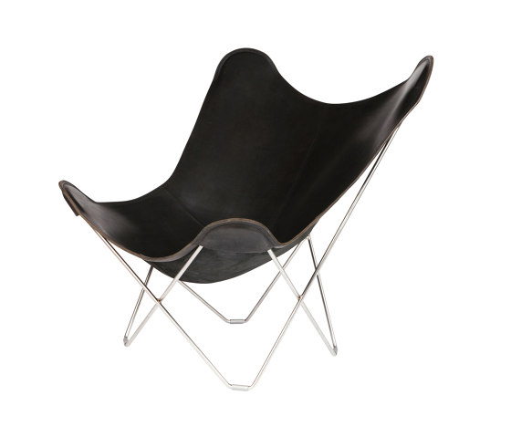 Pampa Mariposa Butterfly Chair Black Chrome Frame | Sillones | Cuero Design