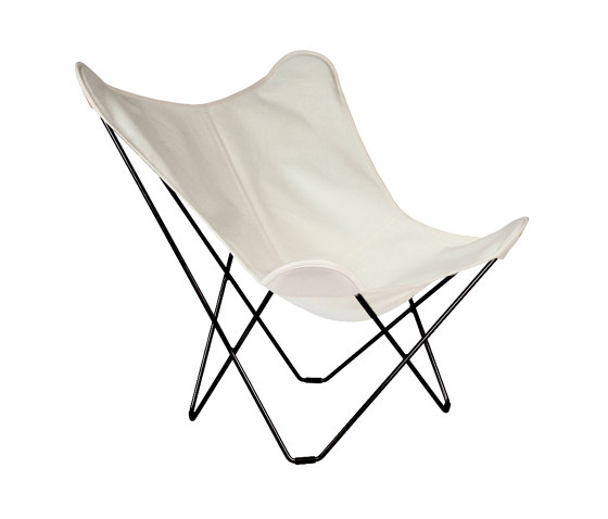 Sunshine Mariposa Butterfly Chair Oyster Black Frame | Sillones | Cuero Design