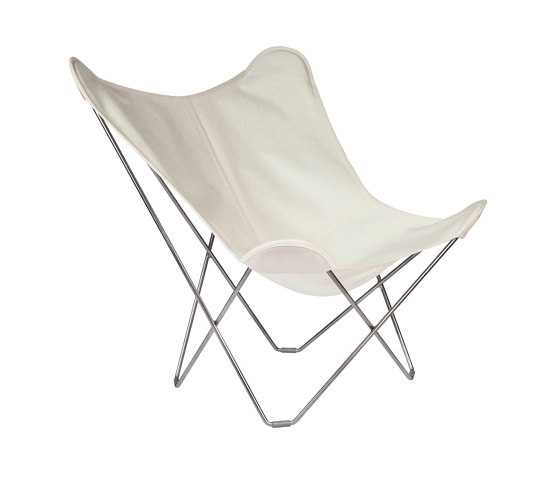 Sunshine Mariposa Butterfly Chair Oyster Black Frame | Sillones | Cuero Design