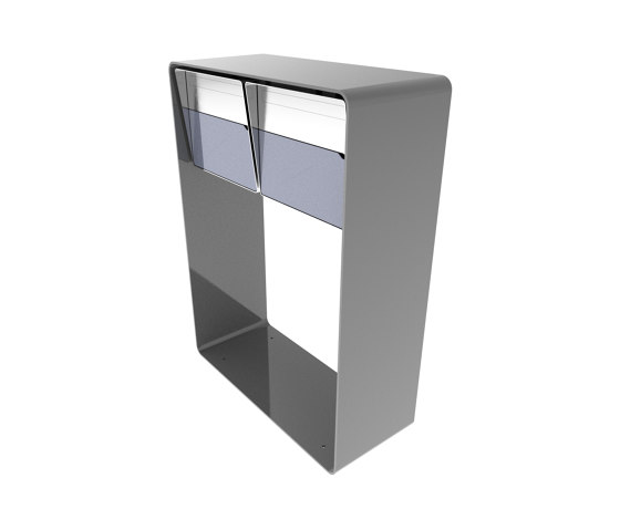 Bellus Briefkastenständer | Design letter box "Bellus", doublehorizontal | Mailboxes | x-level