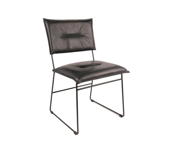 Bor black epoxed with stitches sit and back | Chairs | Jess