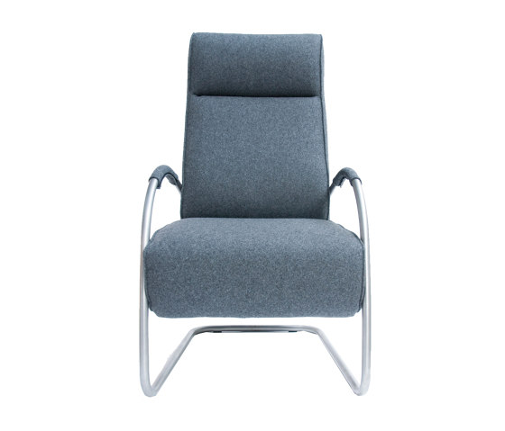 Howard Stainless Steel High Back with Leather Armrests | Sillones | Jess