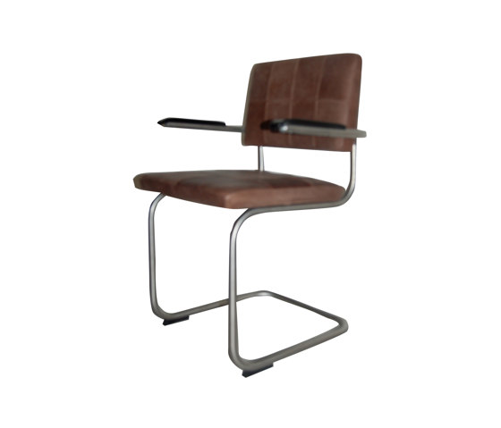 Nelson Brushed Stainless Steel with Bakelite Arms | Chaises | Jess