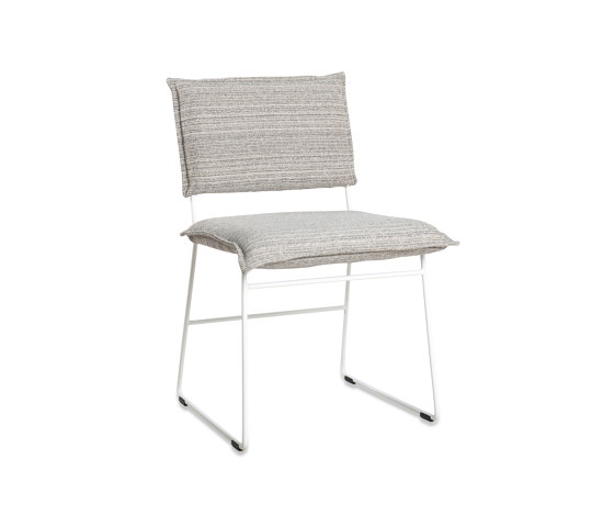 Norman Outdoor Dining Chair Ral White/Grey/Black without Arms | Chaises | Jess