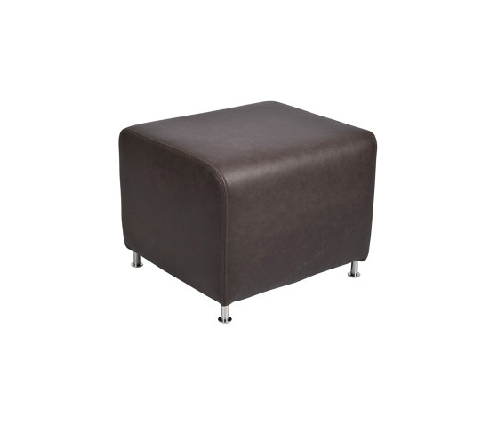 Pinas footrest brushed stainless steel | Poufs | Jess