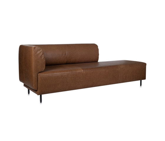 Tray chaisse longue with 1 low arm | Chaise longue | Jess