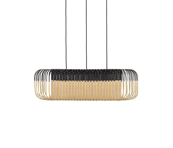 Bamboo Oval | Suspension | M Noir | Suspensions | Forestier