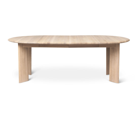 Bevel Table Extendable x2 - White Oiled Oak | Tables de repas | ferm LIVING
