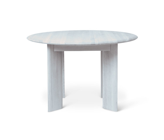 Bevel Table - Round - Ø117 - Ice Blue Oiled Oak | Dining tables | ferm LIVING