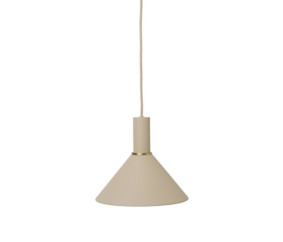 Socket Pendant Low - Cashmere | Cone Shade - Cashmere | Suspended lights | ferm LIVING