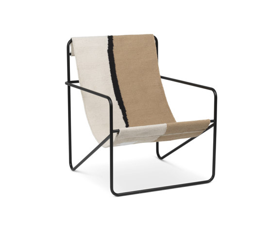 Desert Lounge Chair - Black/Soil | Sillones | ferm LIVING