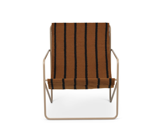 Desert Lounge Chair - Cashmere/Stripe | Sessel | ferm LIVING