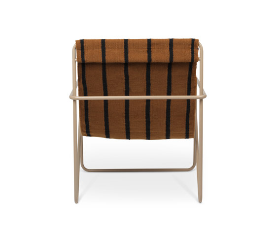 Desert Lounge Chair - Cashmere/Stripe | Sessel | ferm LIVING