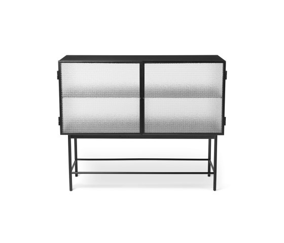 Haze Sideboard - Wired glass - Black | Display cabinets | ferm LIVING