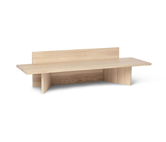 Oblique Bench - Natural Oak | Tavolini alti | ferm LIVING