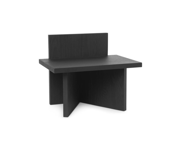 Oblique Stool - Black Stained Ash | Side tables | ferm LIVING