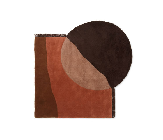 View Tufted Rug - Red Brown | Formatteppiche | ferm LIVING
