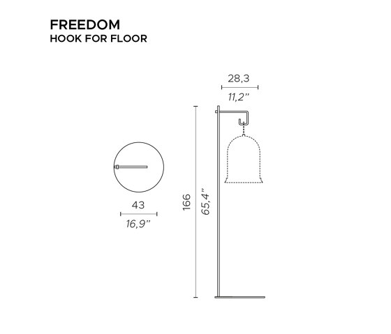 FREEDOM ACCESSORI HOOK FOR FLOOR |  | Contardi Lighting