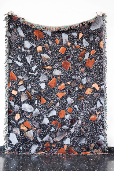 schoenstaub x Terrazzo Project | Blanket Multi black | Mantas | schoenstaub