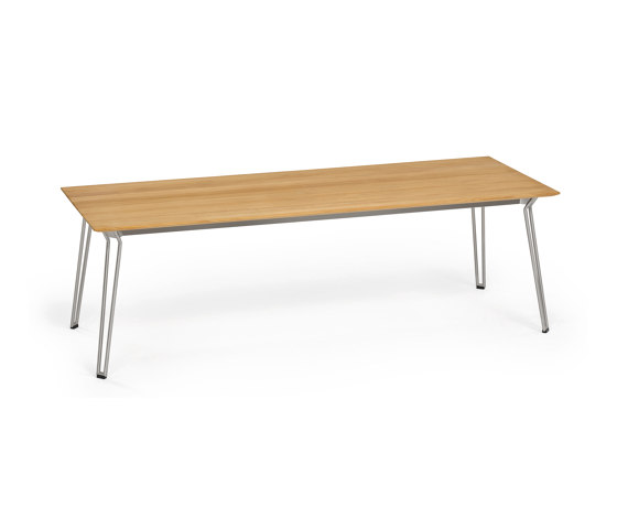 Slope Table, 240 x 90, Tabletop Teak | Dining tables | Weishäupl