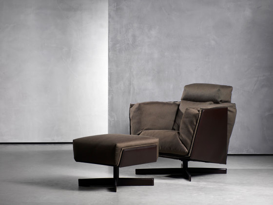 HEIT Swivel Chair & Ottoman | Sessel | Piet Boon