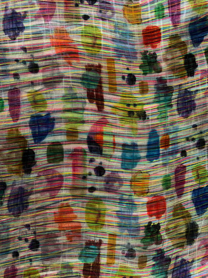 Filo Punto col. 201 multicolor | Drapery fabrics | Jakob Schlaepfer