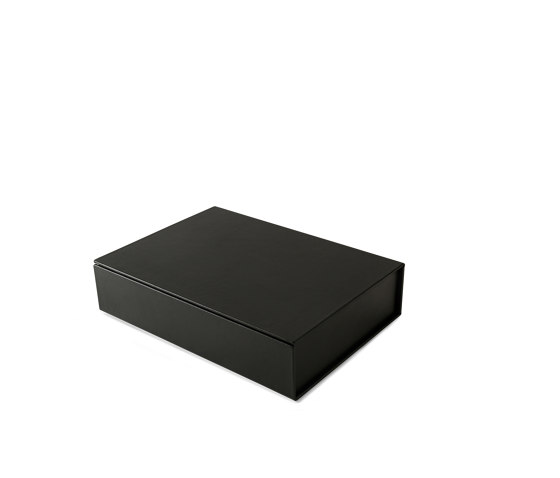 Bookbox black leather large | Storage boxes | August Sandgren A/S