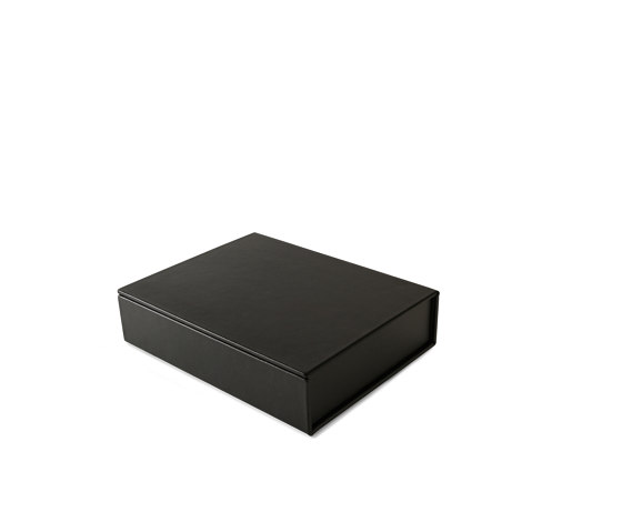 Bookbox black leather medium | Behälter / Boxen | August Sandgren A/S
