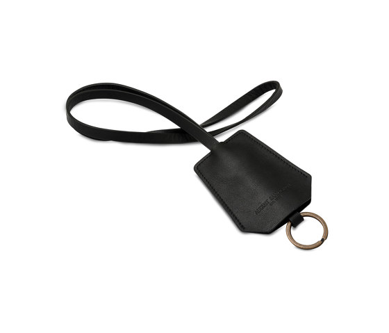 Keyring black leather | Colgadores de llaves | August Sandgren A/S